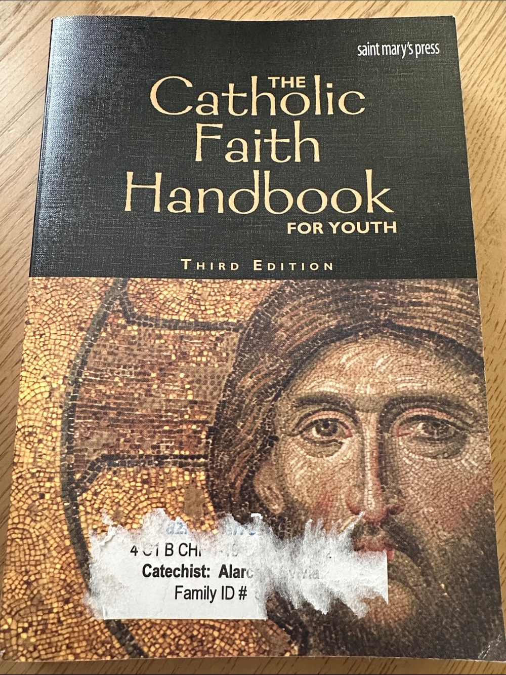 Saint Mary's Press "The Catholic Faith Handbook for Youth" - Black & Brown Cover